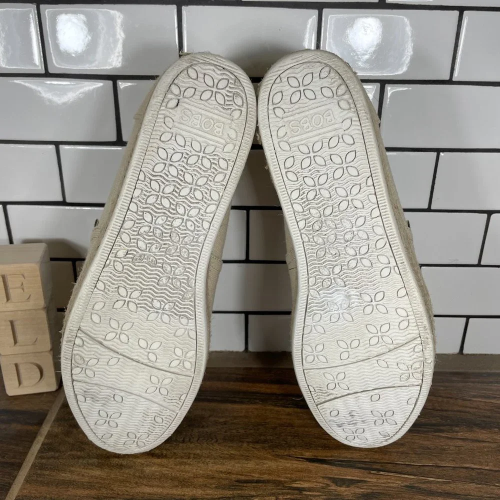 Skechers BOBS Highlights 2.0 Fairy Duster Womens Sz 10 Shoes Natural Espadrilles